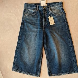 Mango NWT wide 3/4 jeans/shorts (Jorts)